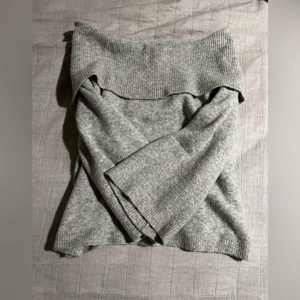 Gray Off the Shoulder sweater